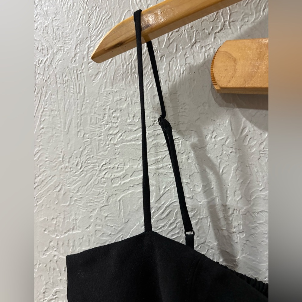 NWT J. Crew Sweetheart Bustier Tank Top in Drapey Crepe in Black size 16 - Picture 3 of 9